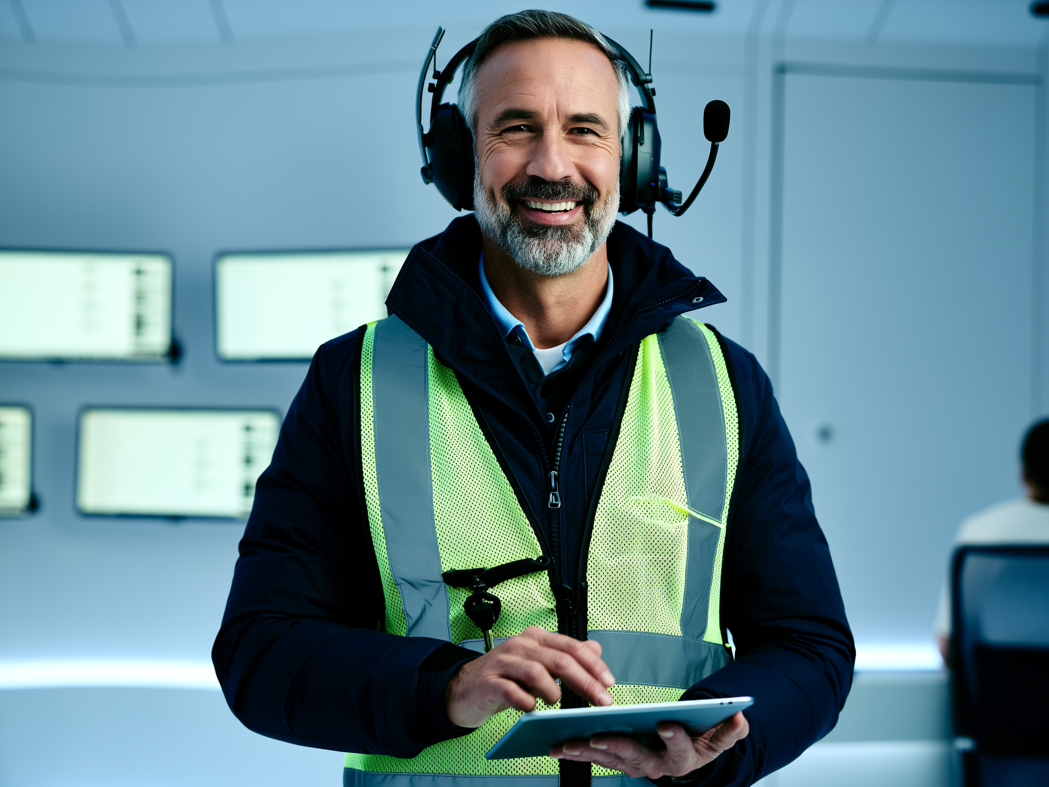 Professional dispatcher managing fleet operations